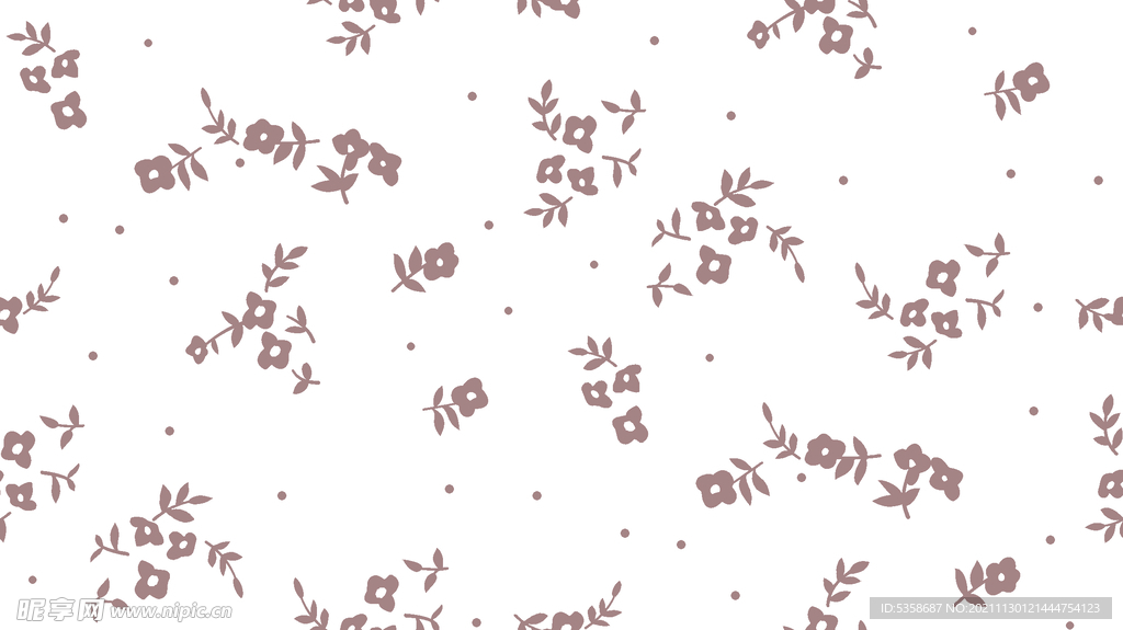 女装小碎花印花图案