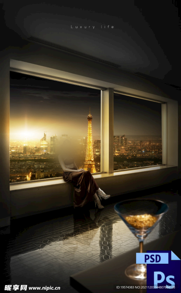 典雅写真换景背景模版