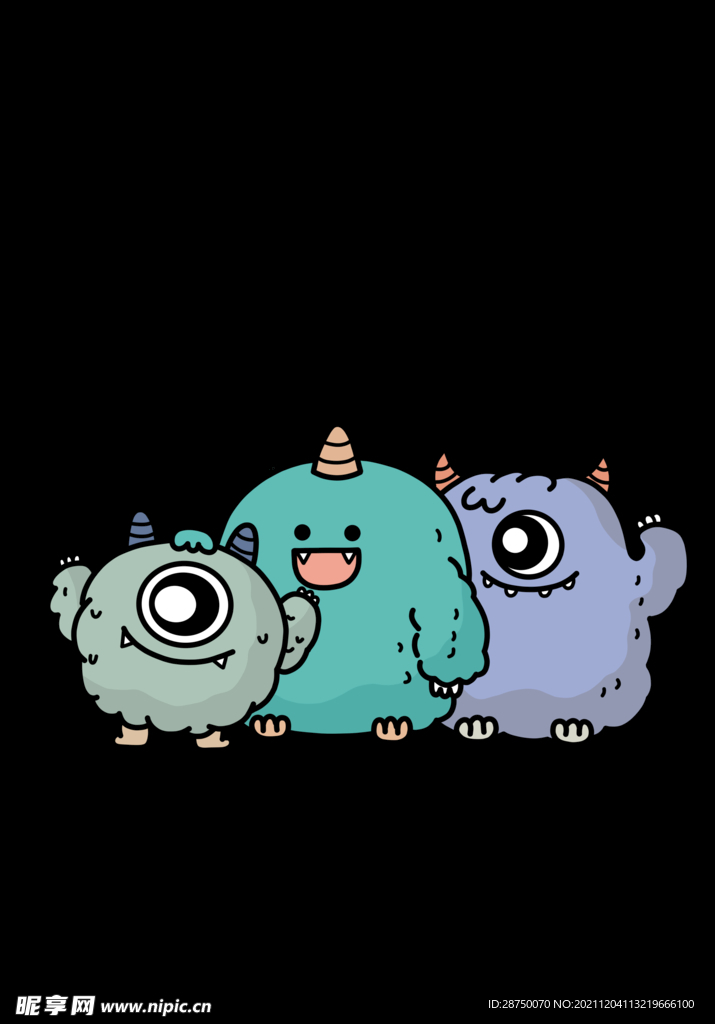 卡通手绘印花高清图PNG