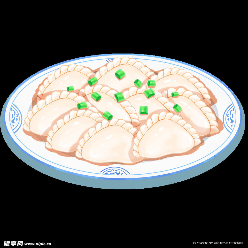 手绘饺子