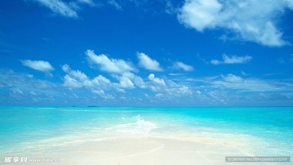 海浪沙滩背景