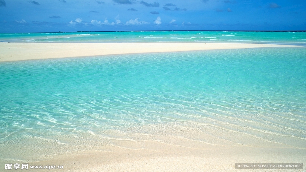 海浪沙滩背景