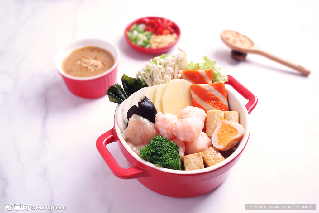 麻辣烫虾滑套餐