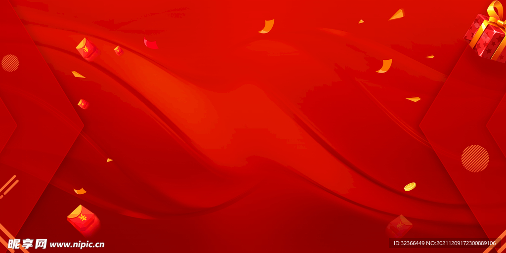 红色背景
