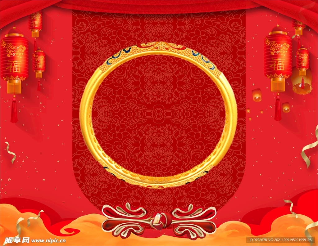 黄金手镯 黄金首饰 背景素材 