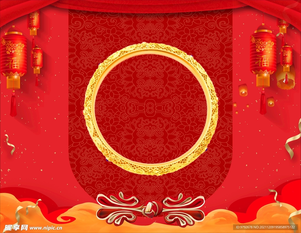 黄金手镯 黄金首饰 背景素材 