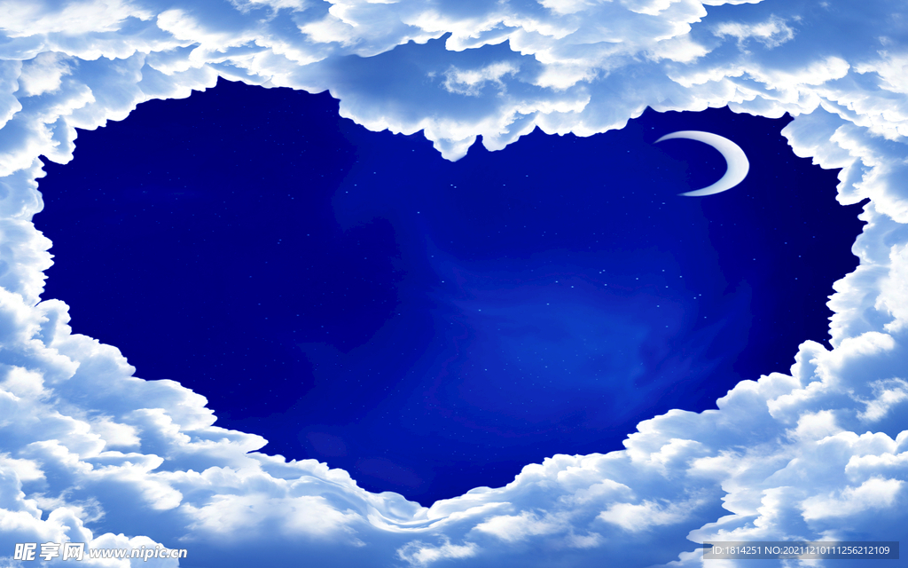 心形云朵天空吊顶