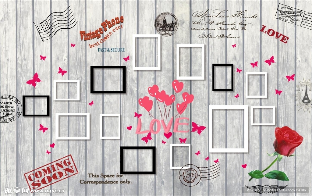 木板底纹背景墙