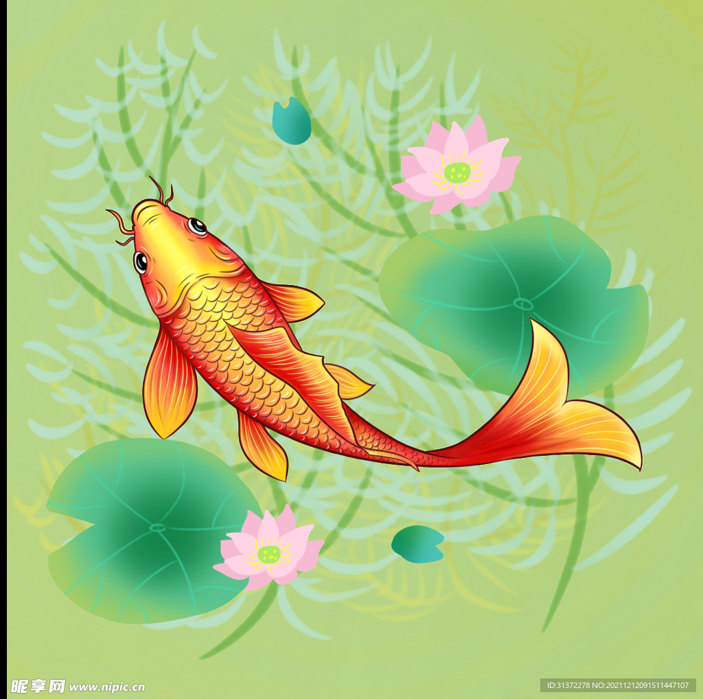 锦鲤元素图片