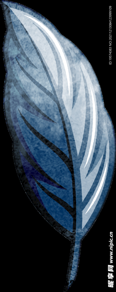 手绘叶子