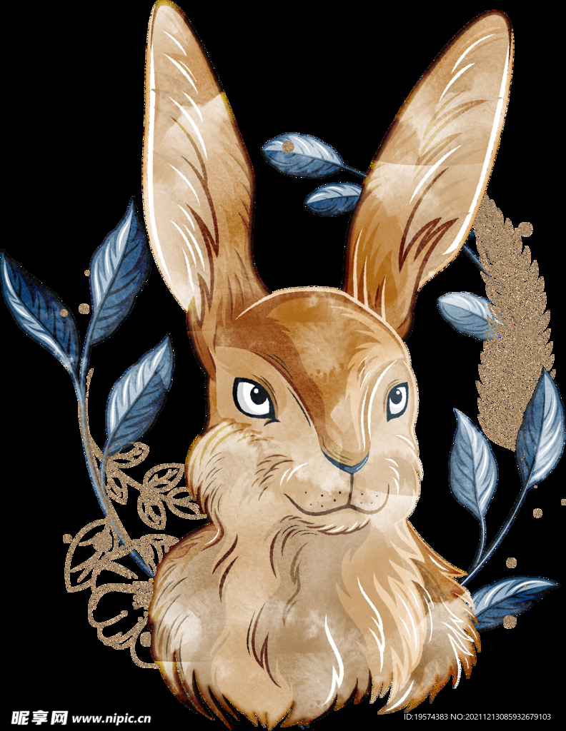 手绘兔子