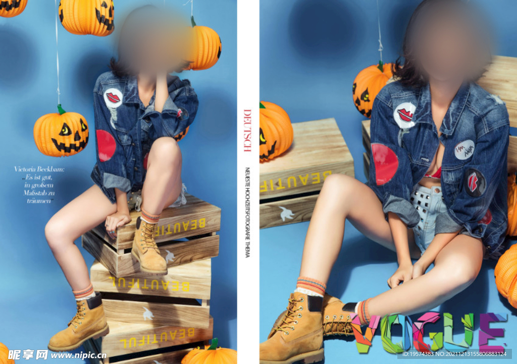  时尚样片相册模版