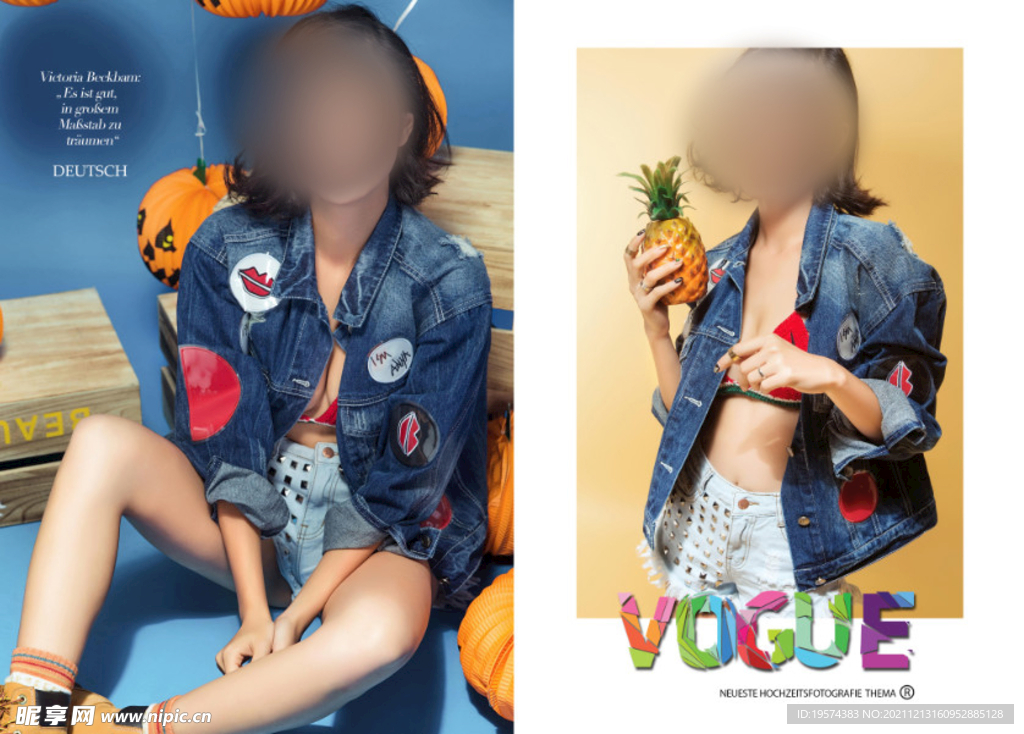  时尚样片相册模版