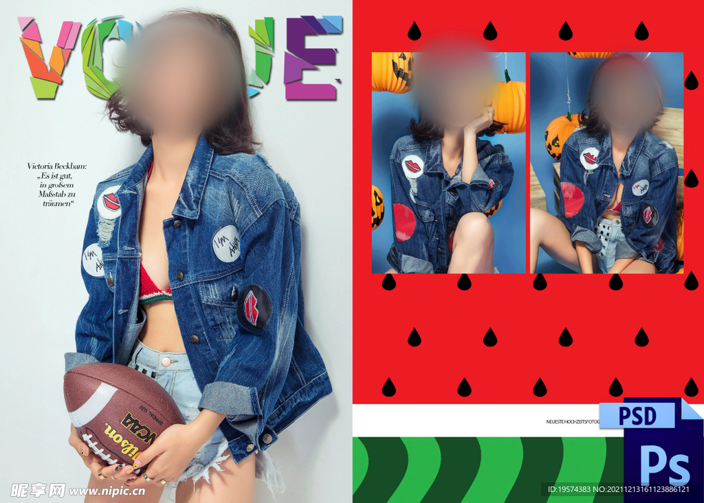  时尚样片相册模版