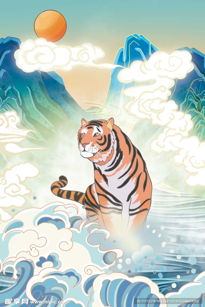 虎年国潮海报图片 