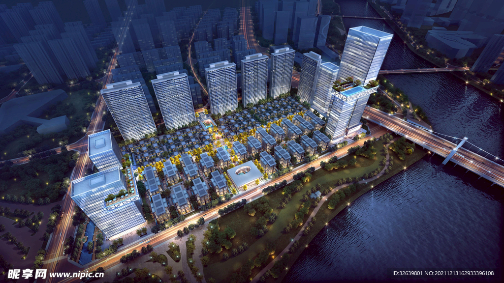 小区商业住宅效果图