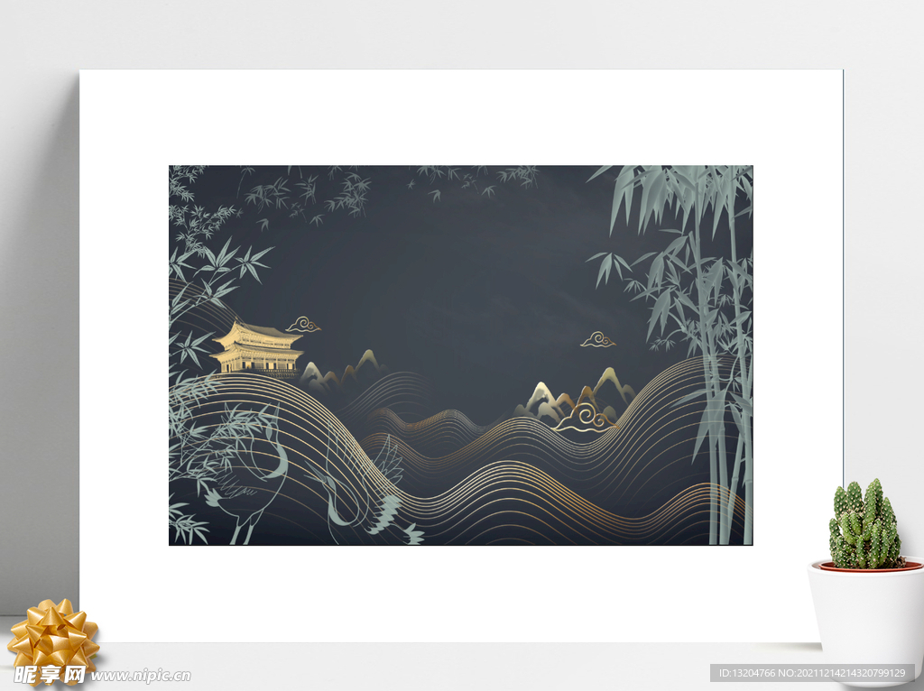 水墨山水画 