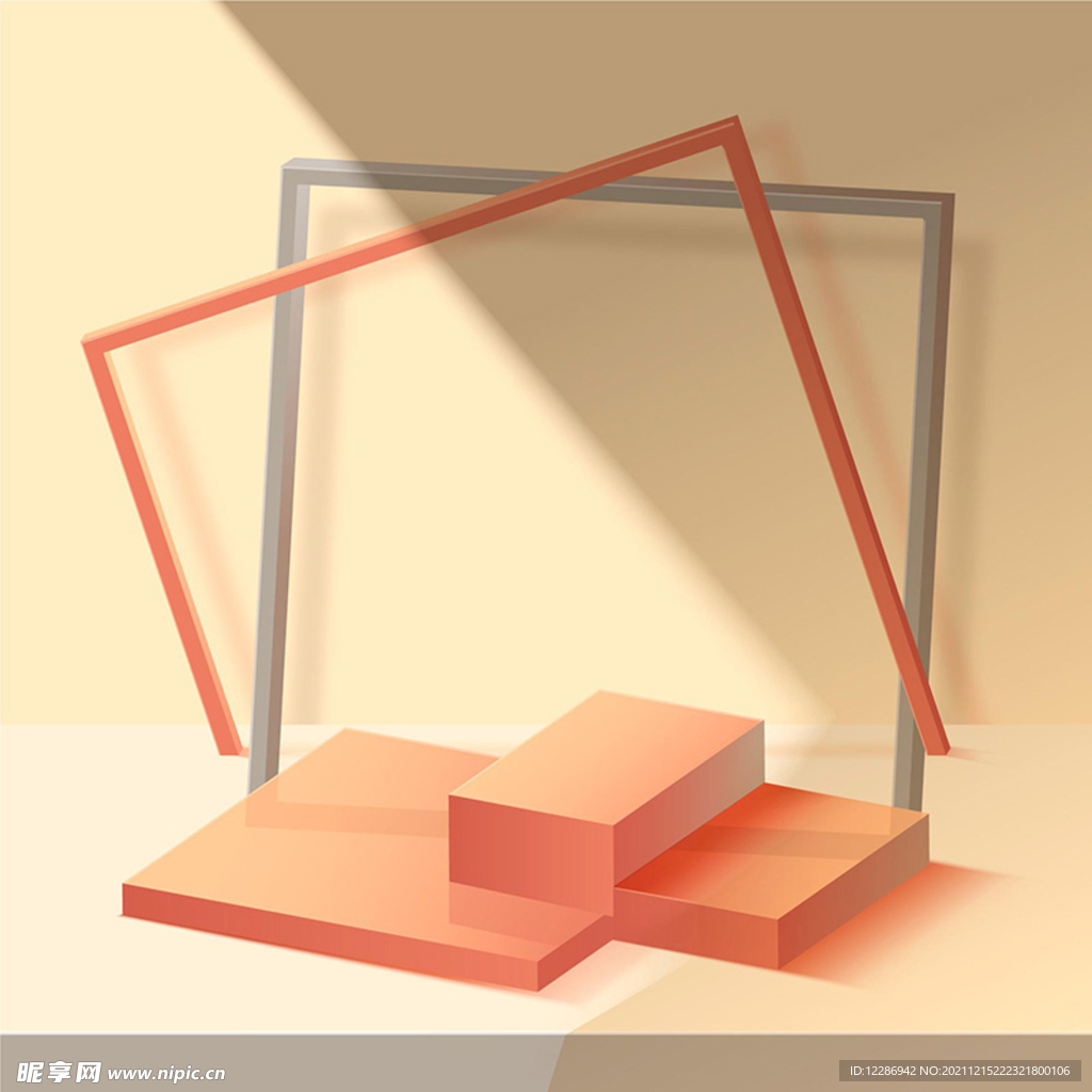 c4d电商产品展台背景