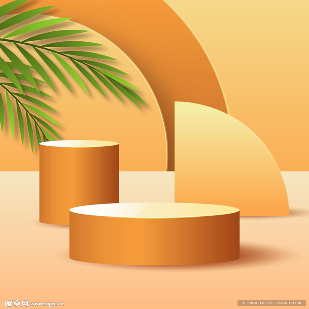  c4d电商产品展台背景