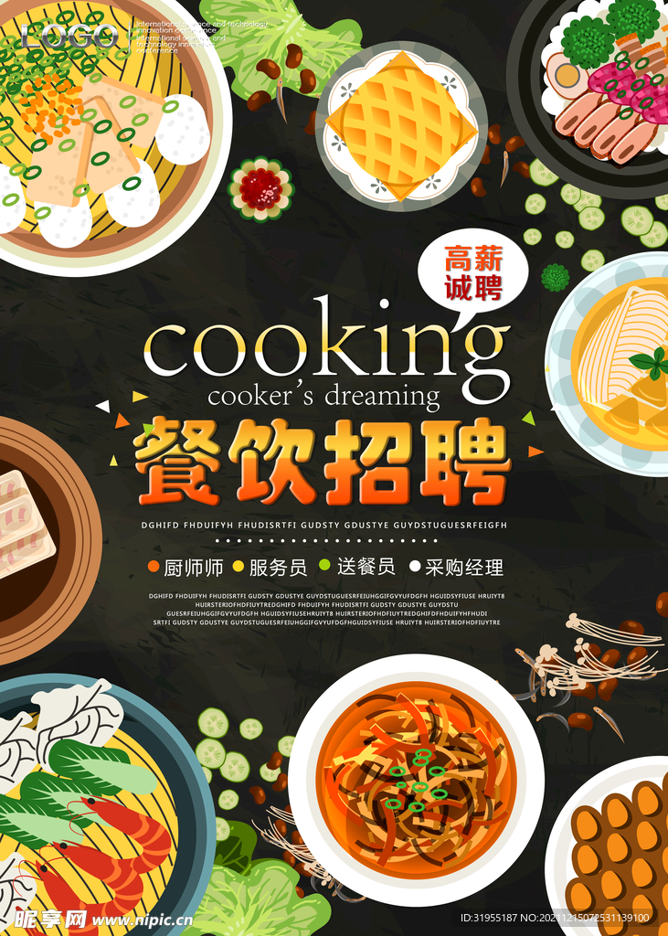餐饮招聘海报