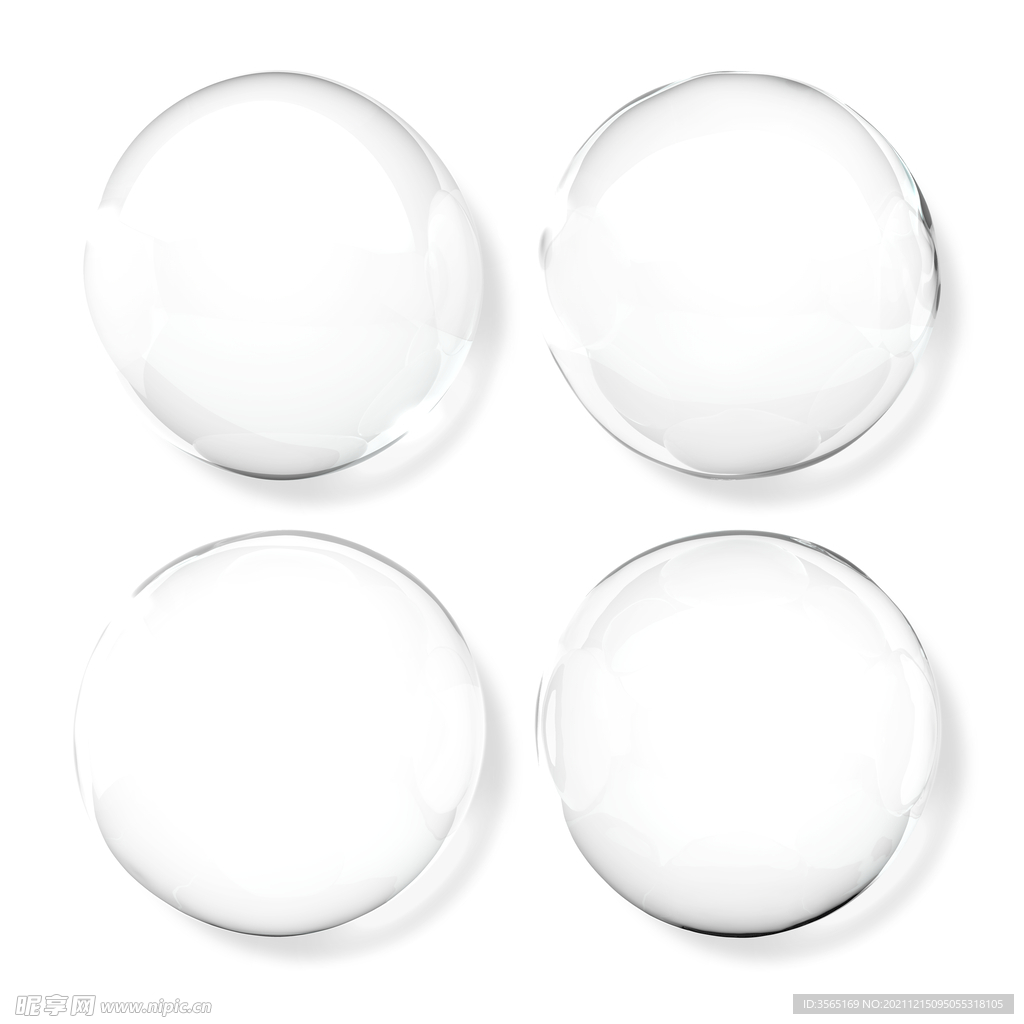 透明水珠液体水滴分层PSD素材