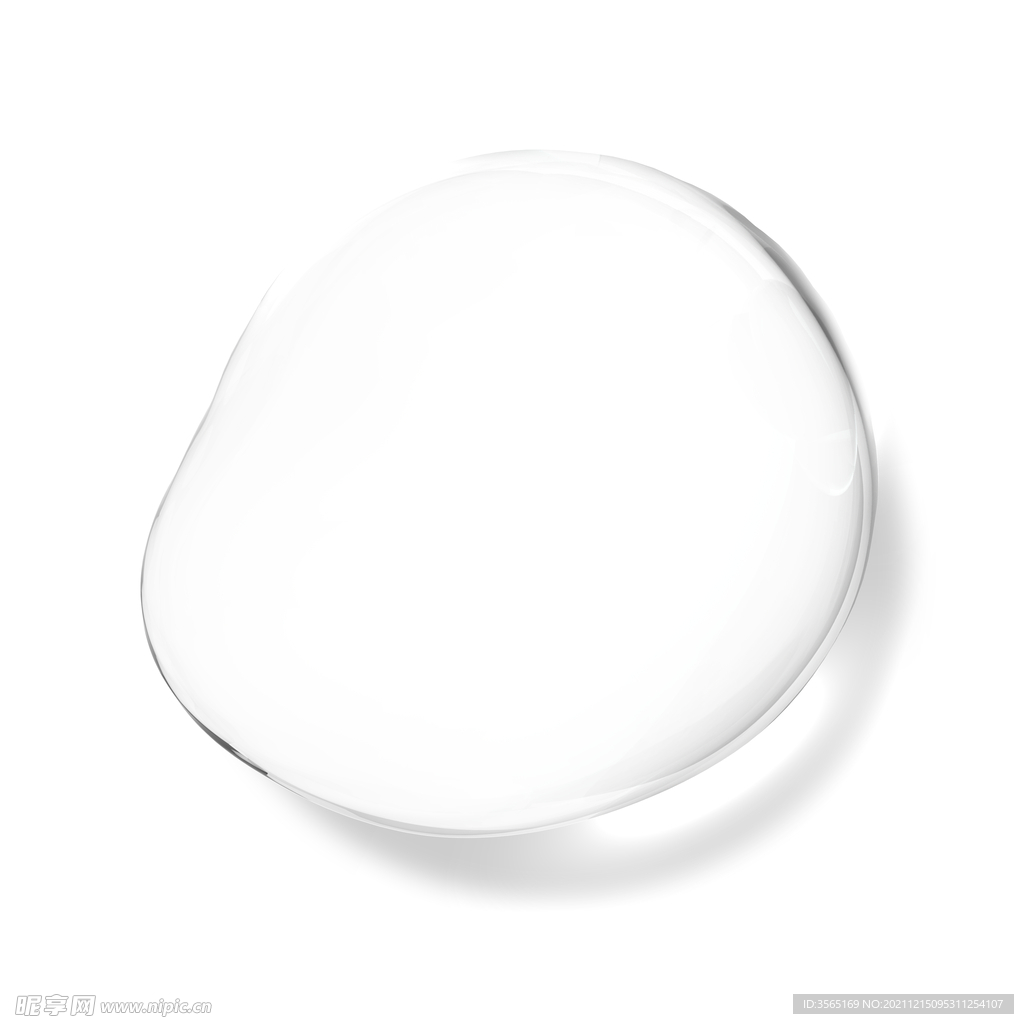 透明水珠液体水滴分层PSD素材