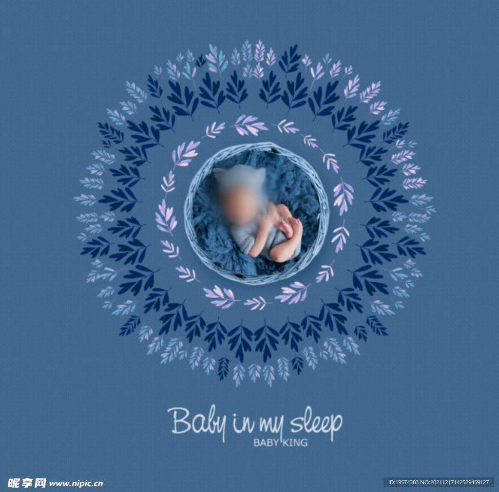 新生儿宝宝合成背景