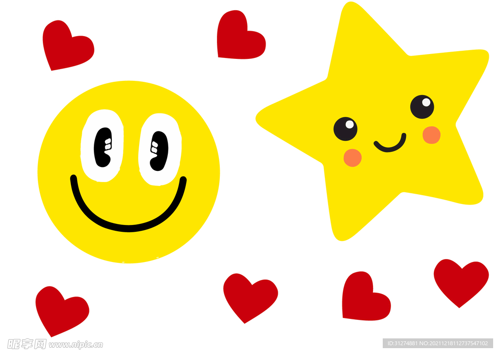 爱心笑脸