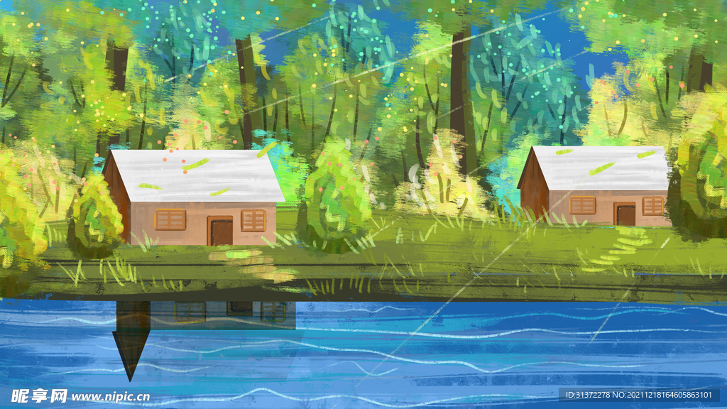 温馨唯美春季场景图片 