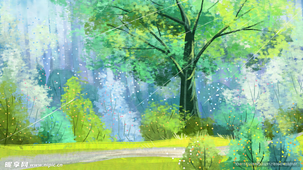 温馨唯美春季场景图片 