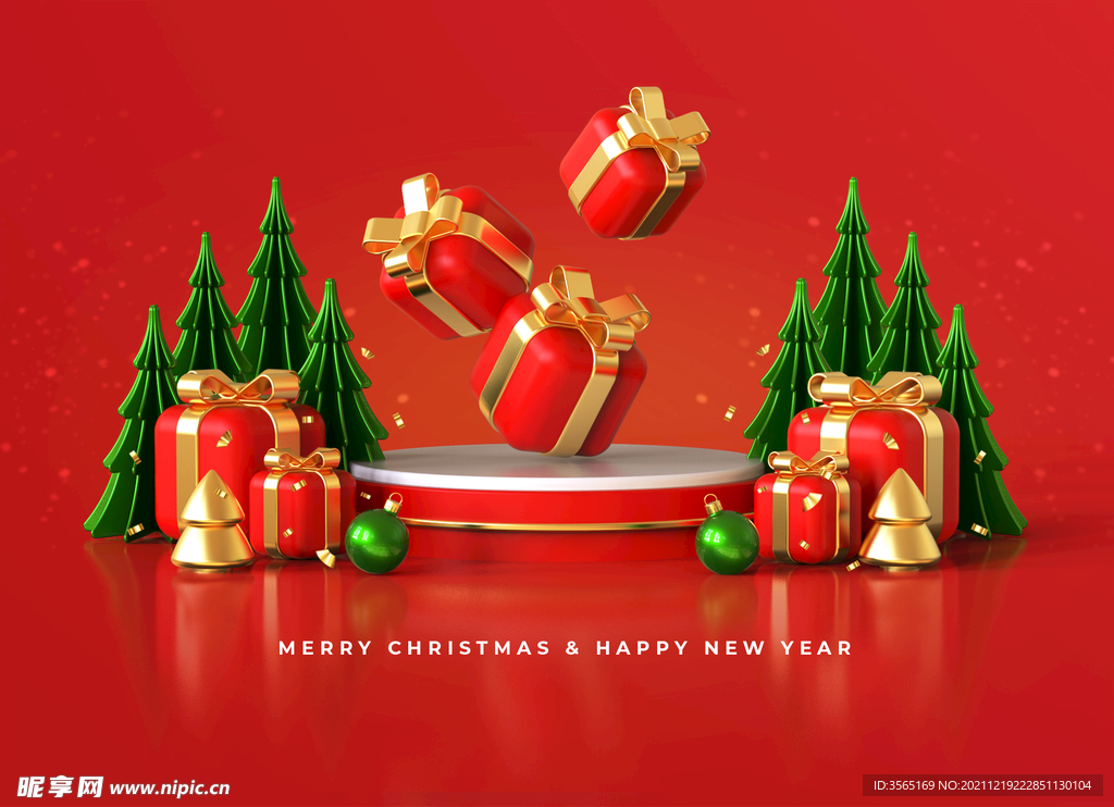 新年圣诞节喜庆节日素材
