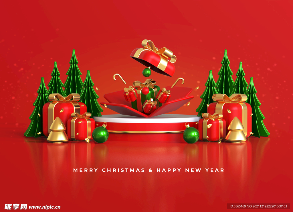 新年圣诞节喜庆节日素材