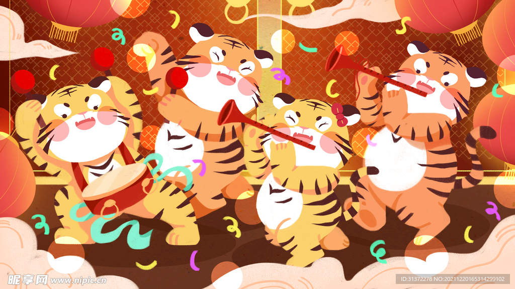 虎年国潮海报图片