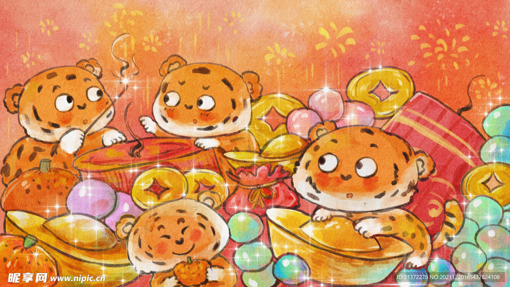 虎年国潮海报图片