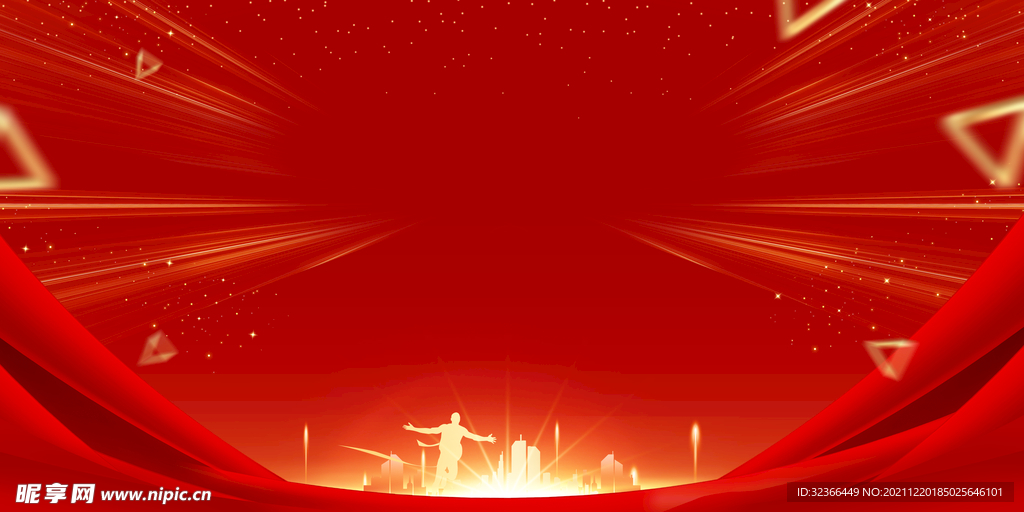 红色背景