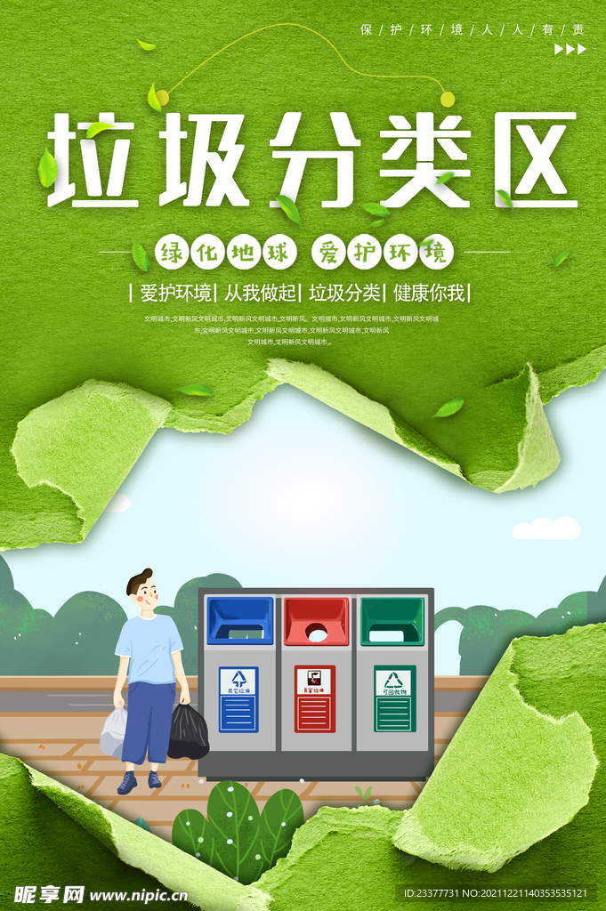 垃圾分类区