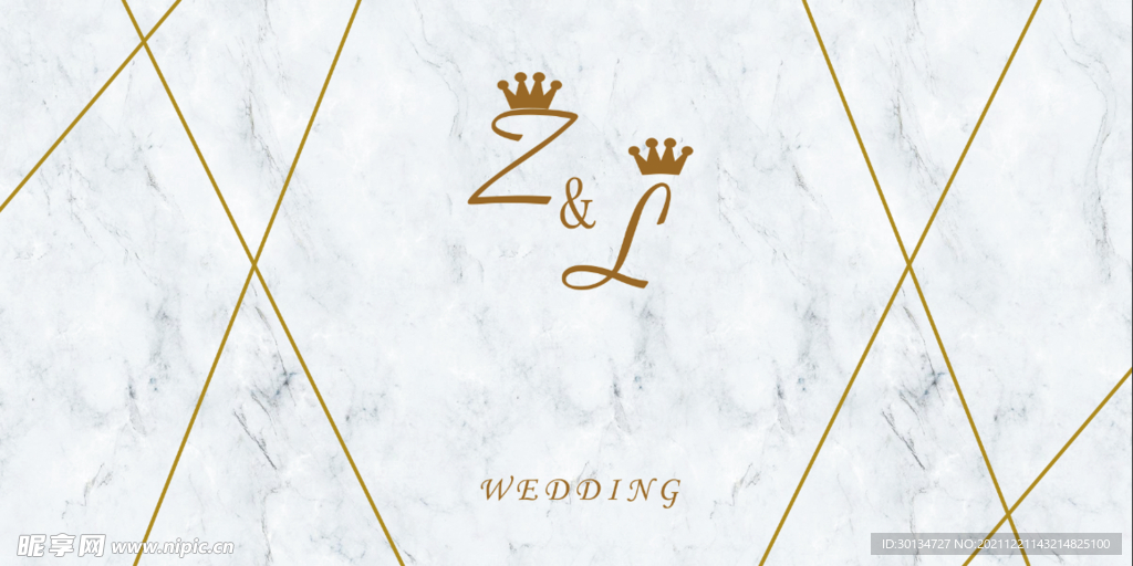 白色大理石婚礼背景