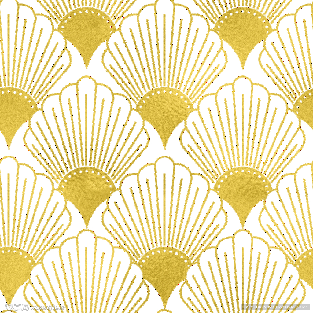 金色抽象线条图案奢华大气