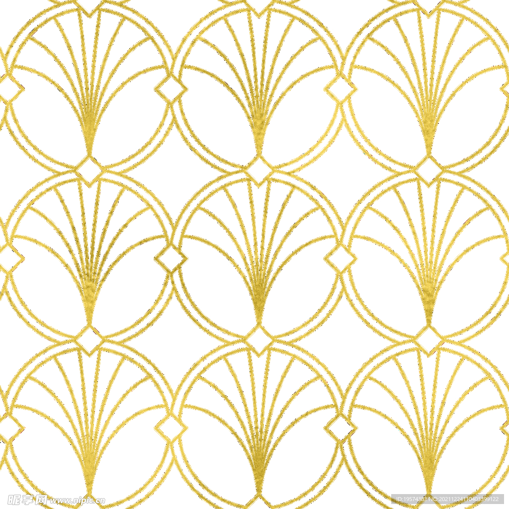 金色抽象线条图案奢华大气