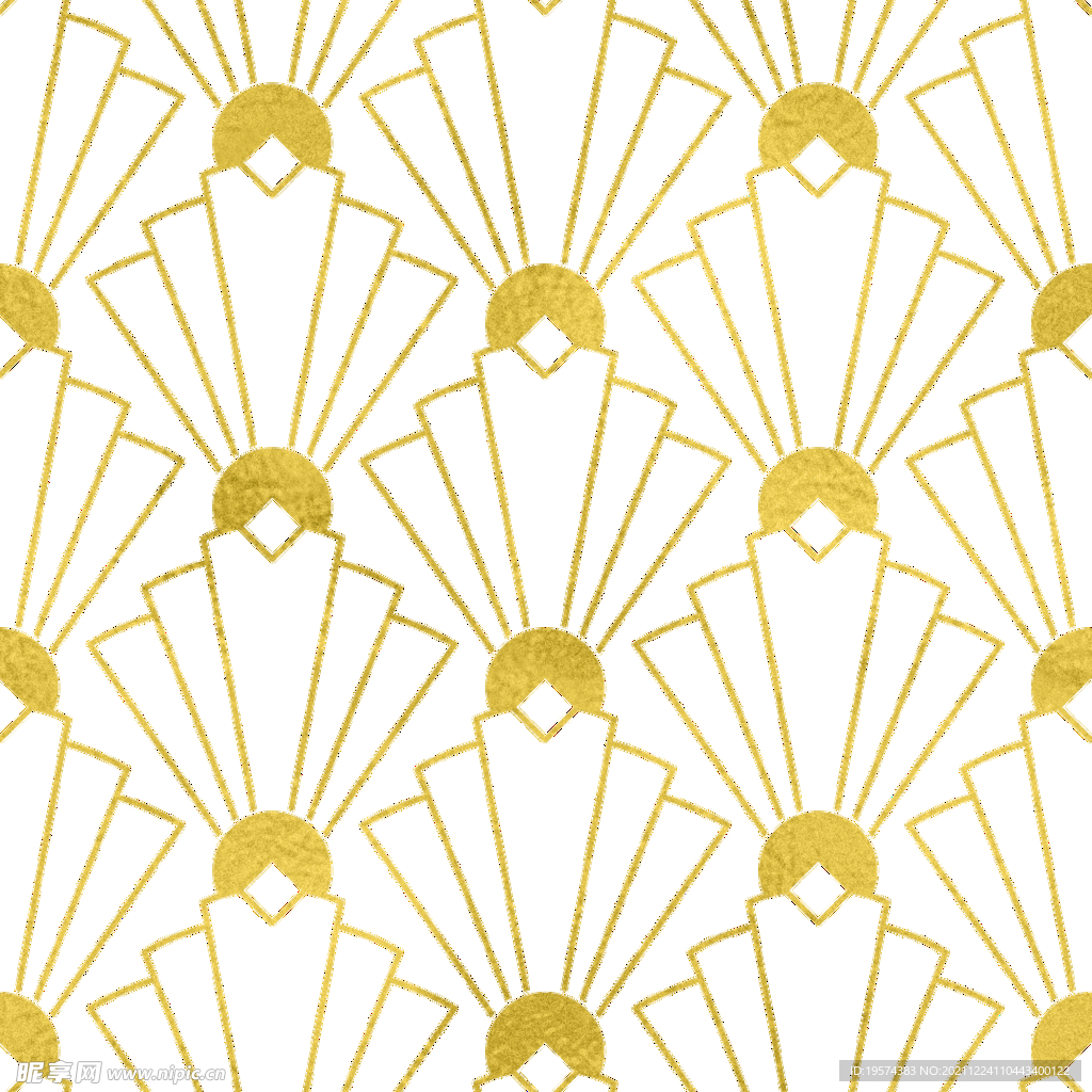 金色抽象线条图案奢华大气