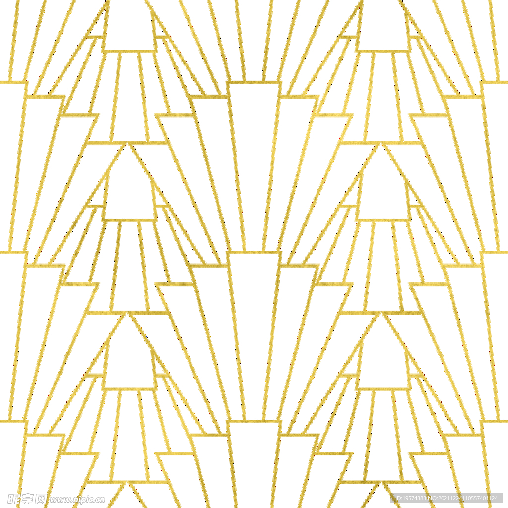金色抽象线条图案奢华大气