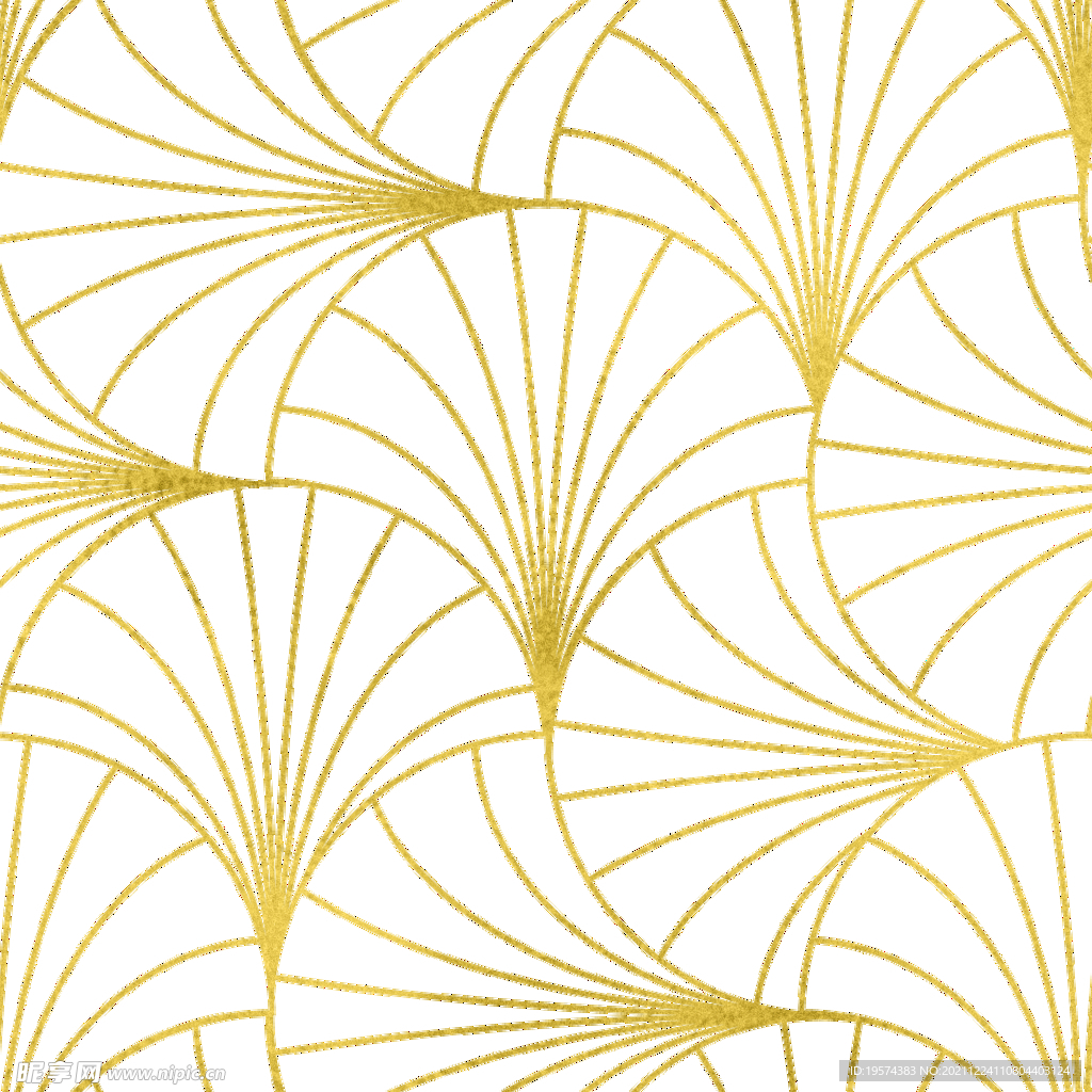 金色抽象线条图案奢华大气