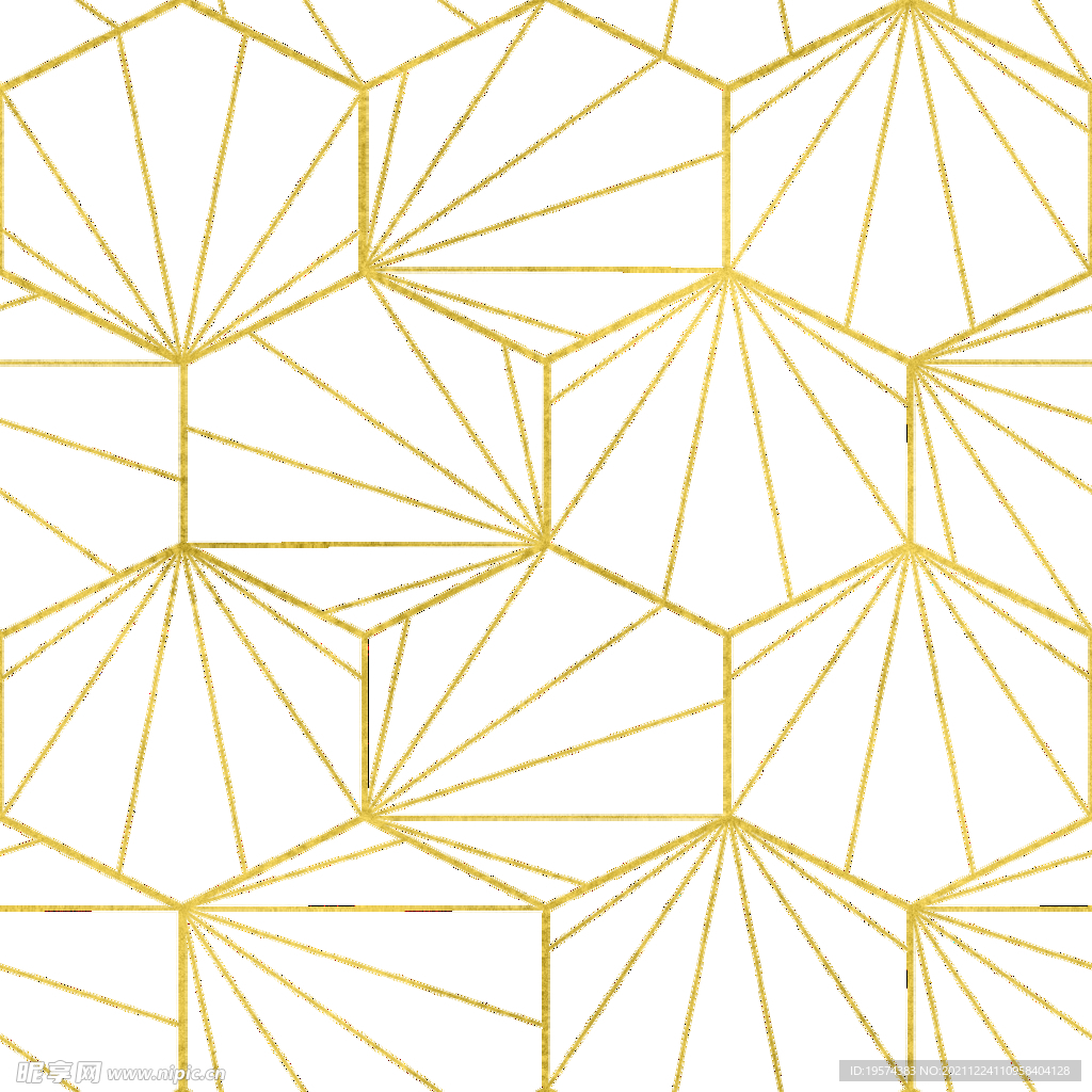 金色抽象线条图案奢华大气