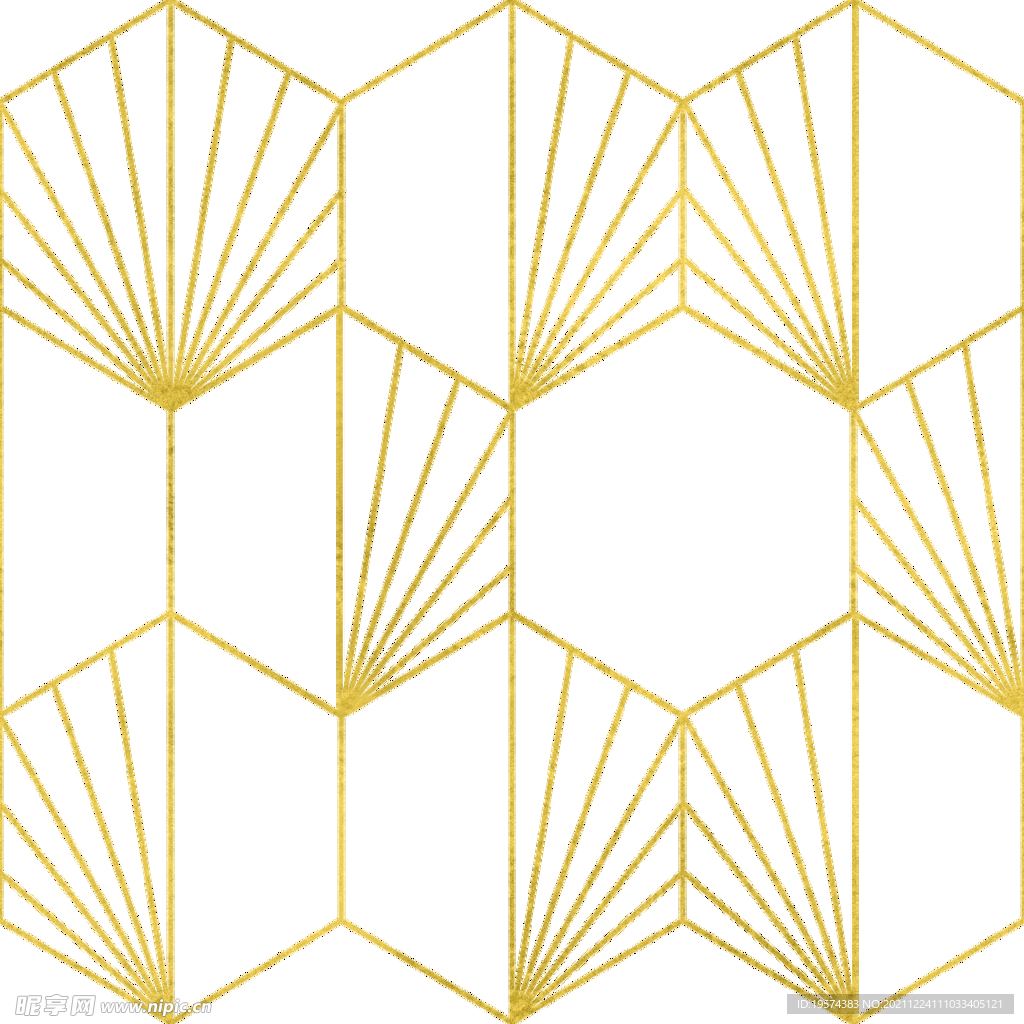 金色抽象线条图案奢华大气