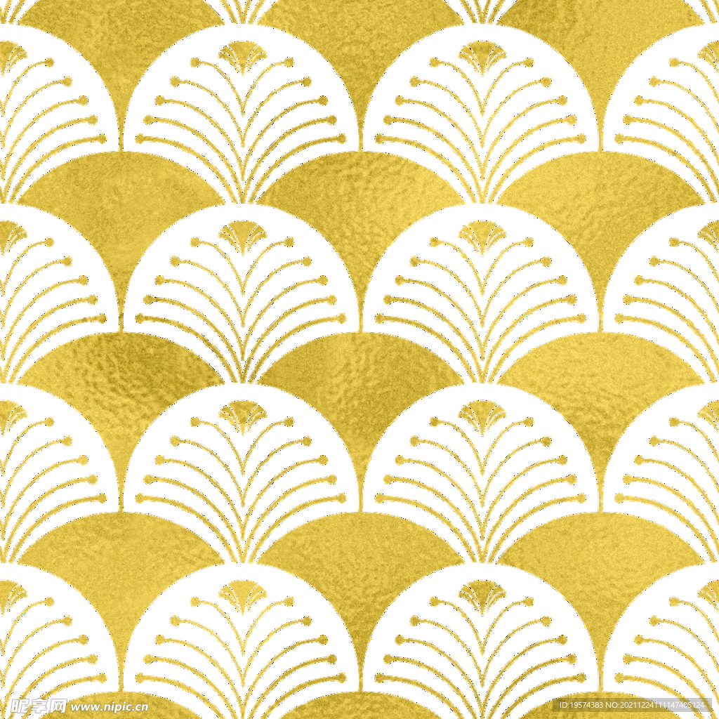 金色抽象线条图案奢华大气