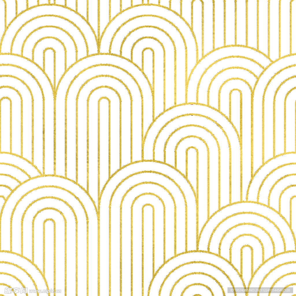 金色抽象线条图案奢华大气