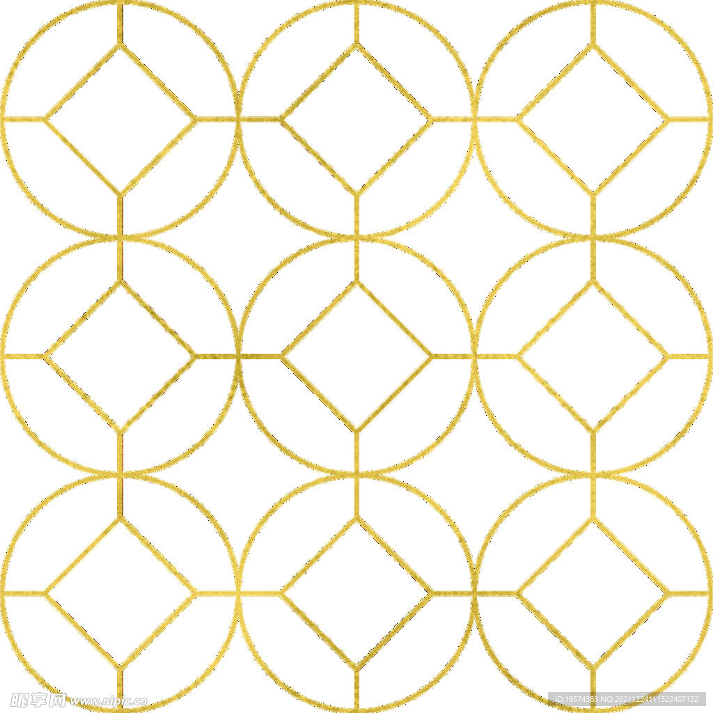 金色抽象线条图案奢华大气