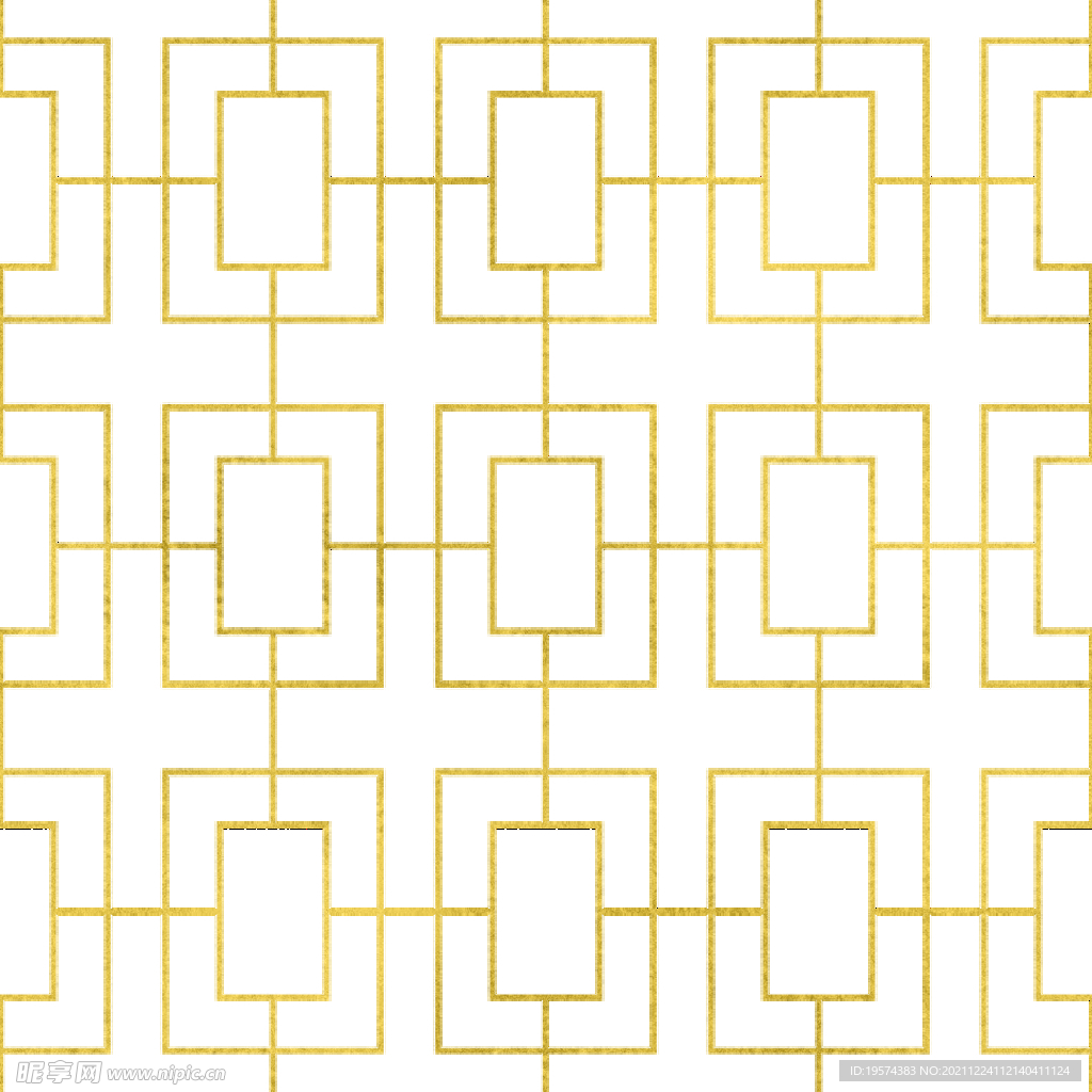 金色抽象线条图案奢华大气