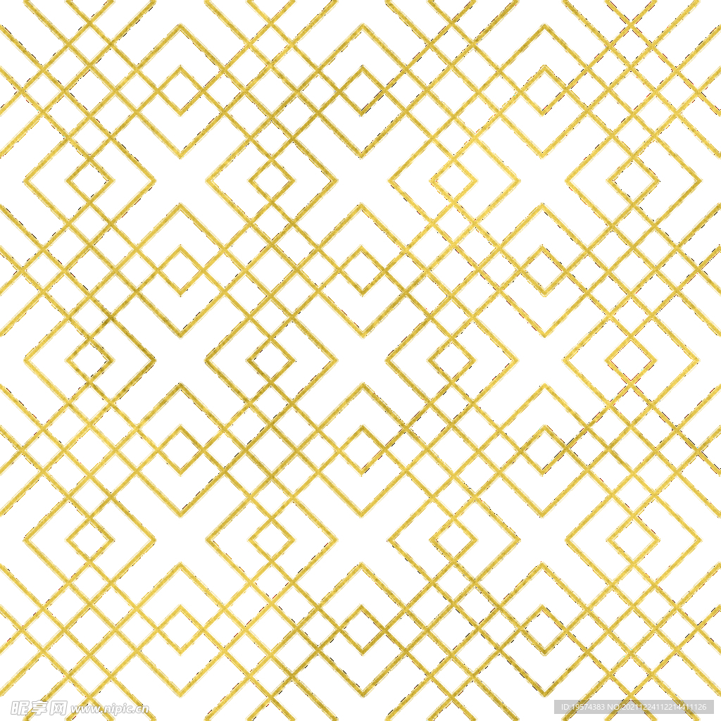 金色抽象线条图案奢华大气