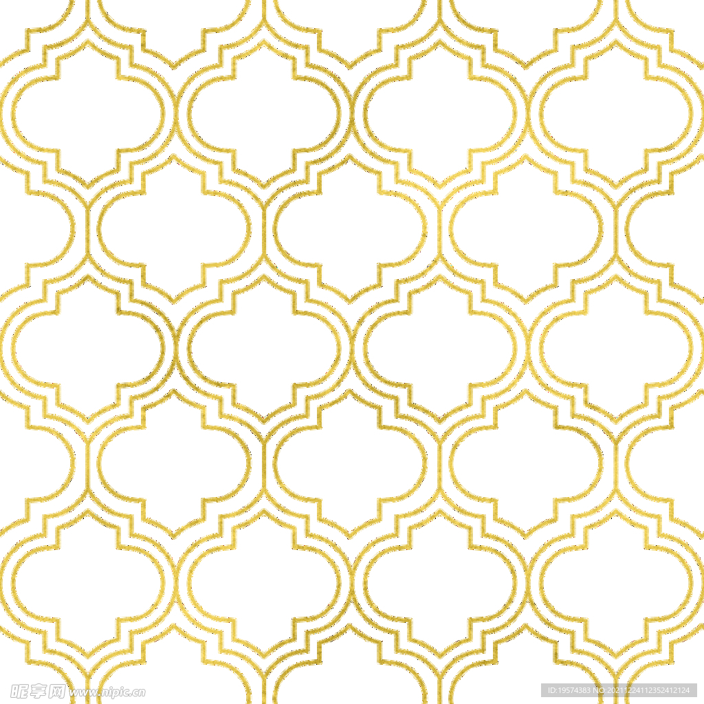 金色抽象线条图案奢华大气